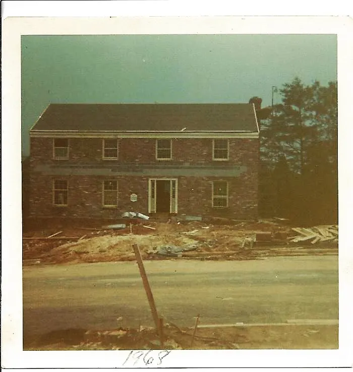 A new Fallsmead house in 1968
