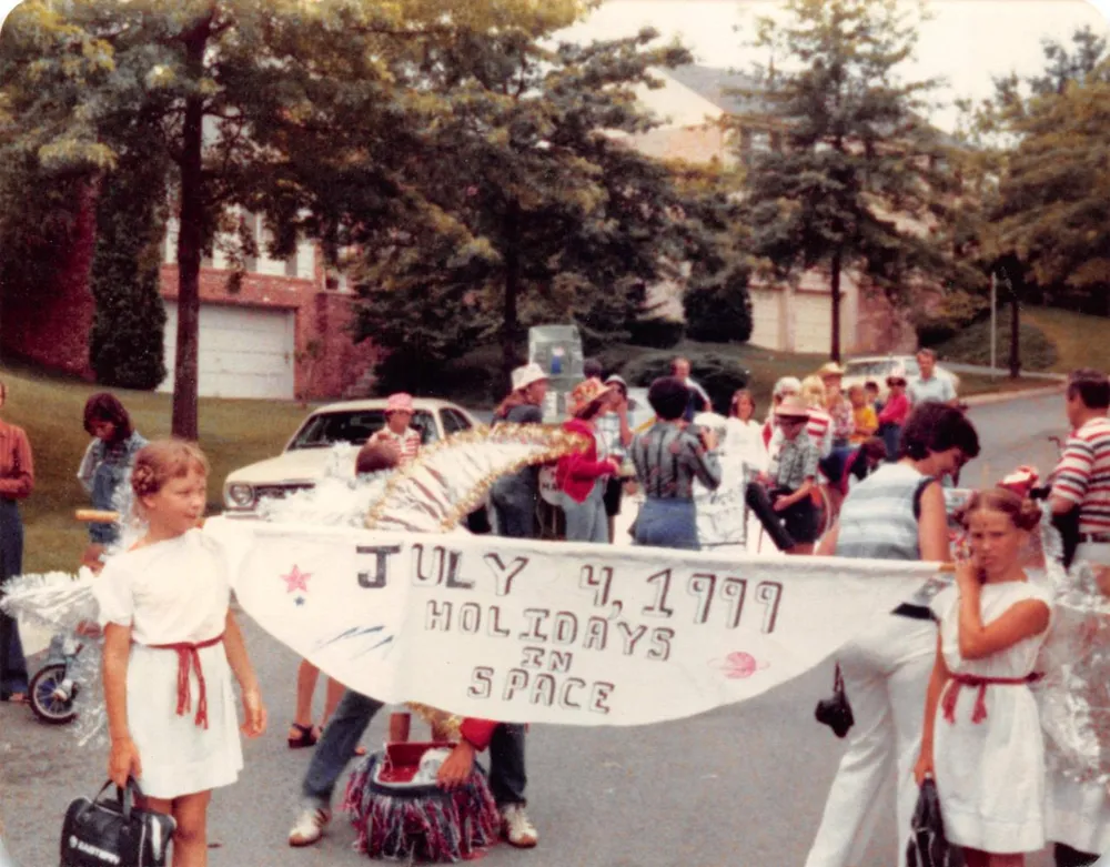The Fourth of July parade in 1977