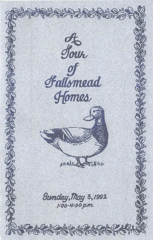 Pages from the 1992 home tour book
