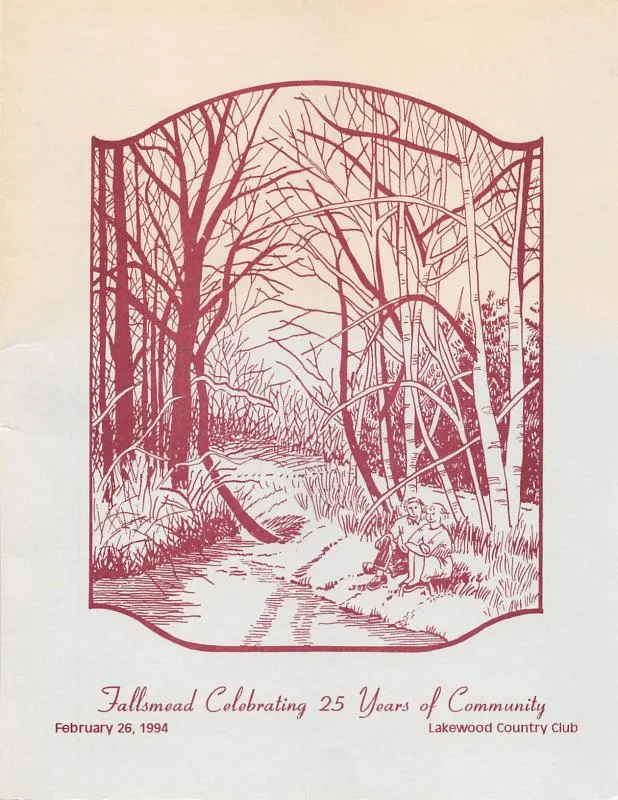 The 25th anniversary party program cover