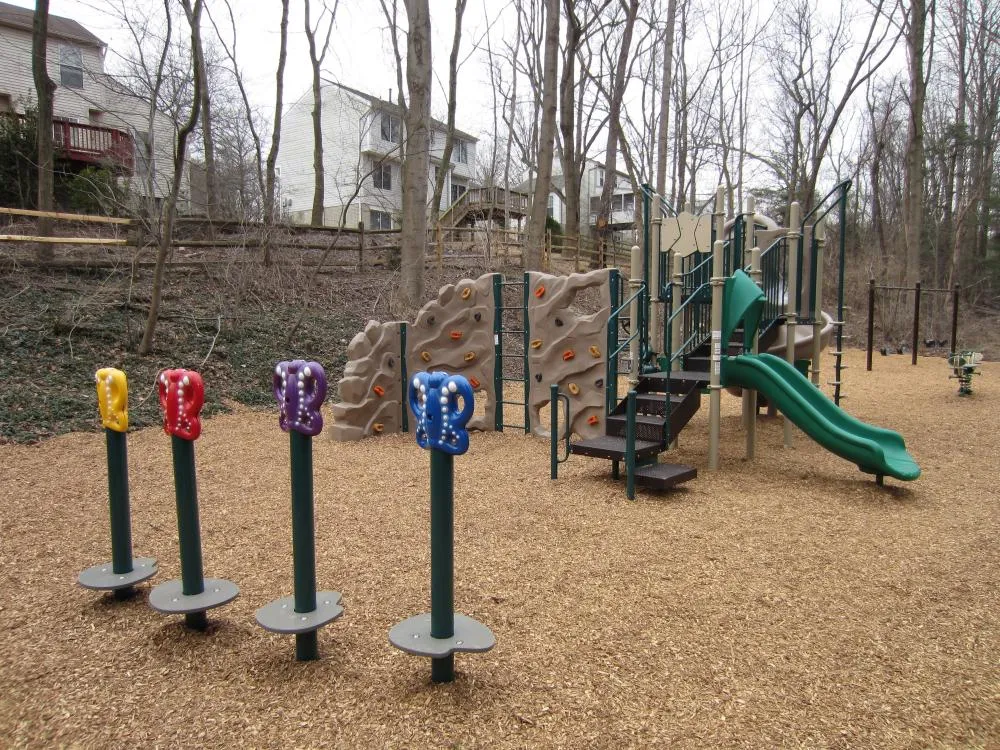 The new Fallsmead playground in 2013